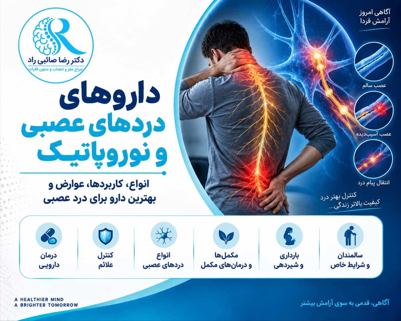 داروهای دردهای عصبی و نوروپاتیک؛ گاباپنتین، پرگابالین و درمان درد عصبی