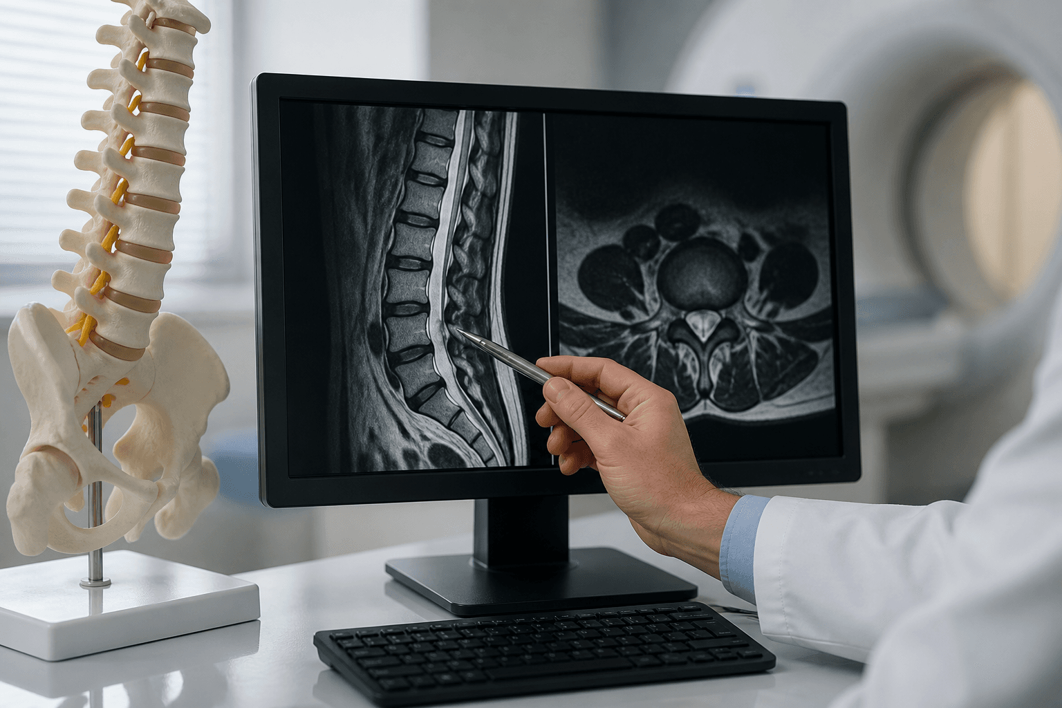 تفسیر MRI کمر به زبان ساده؛ اصطلاحات گزارش، شدت دیسک و زمان مراجعه به جراح