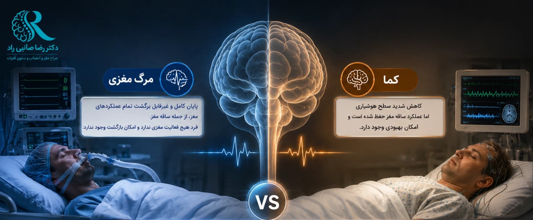 مرگ مغزی و کما؛ هر آنچه باید درباره تفاوت و تشخیص بدانید