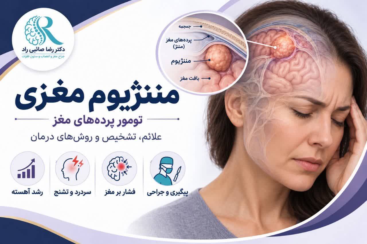 مننژیوم مغزی چیست؟ راهنمای کامل علائم، انواع، جراحی و درمان