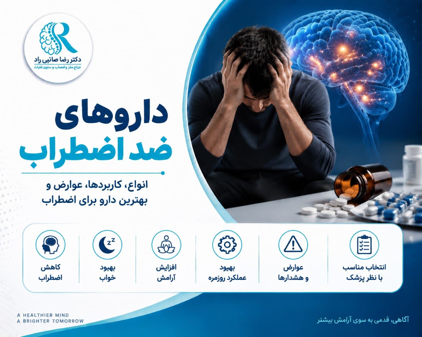 داروهای ضد اضطراب و انواع داروهای مورد استفاده برای درمان اضطراب